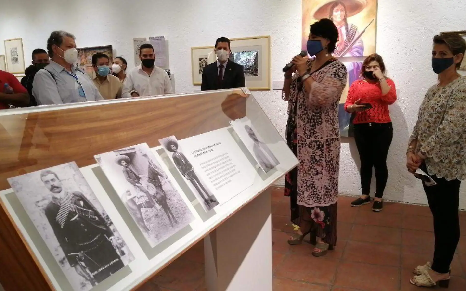 Con un aforo del veinticinco por ciento, la Secretaría de Turismo y Cultura del gobierno del estado inauguró la exposición “Emiliano Zapata en Anenecuilco”,  (1)